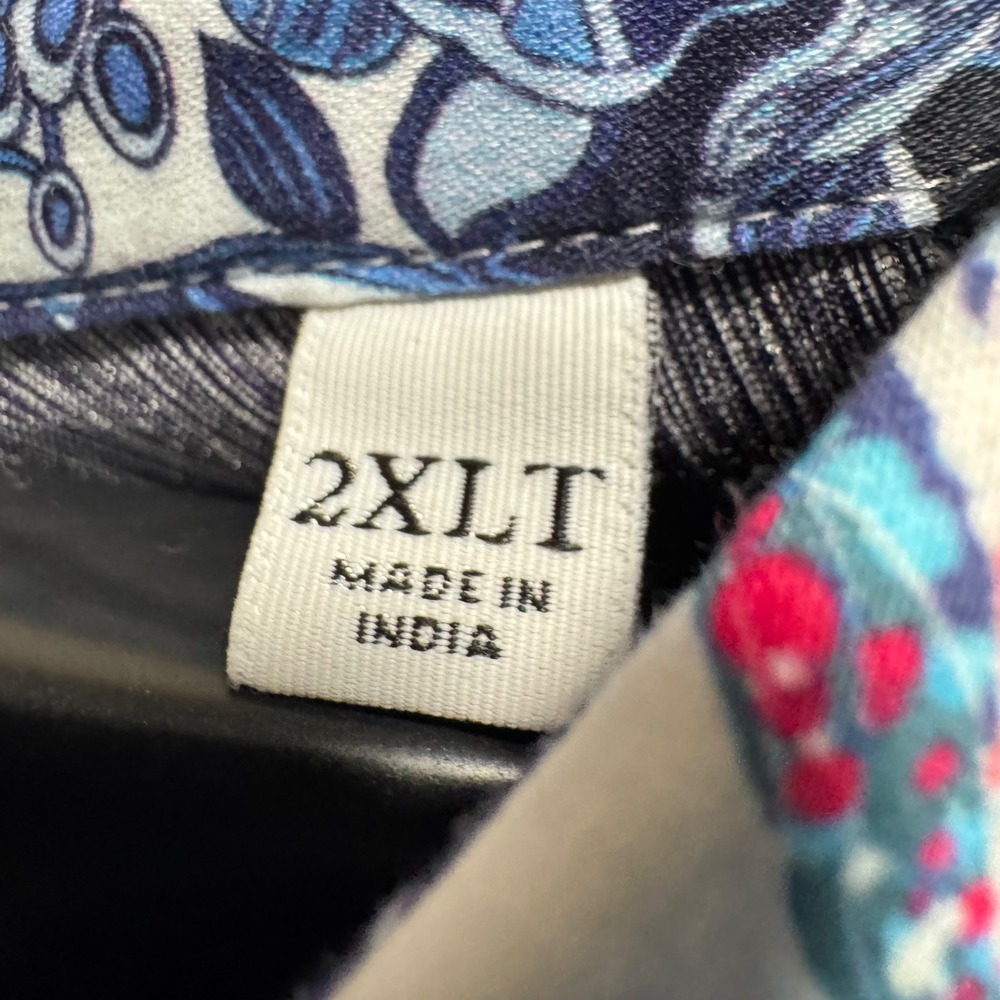Robert Graham Shirt 2XLT Button Floral Colorful Flip Cuff Tall - Picture 4 of 12